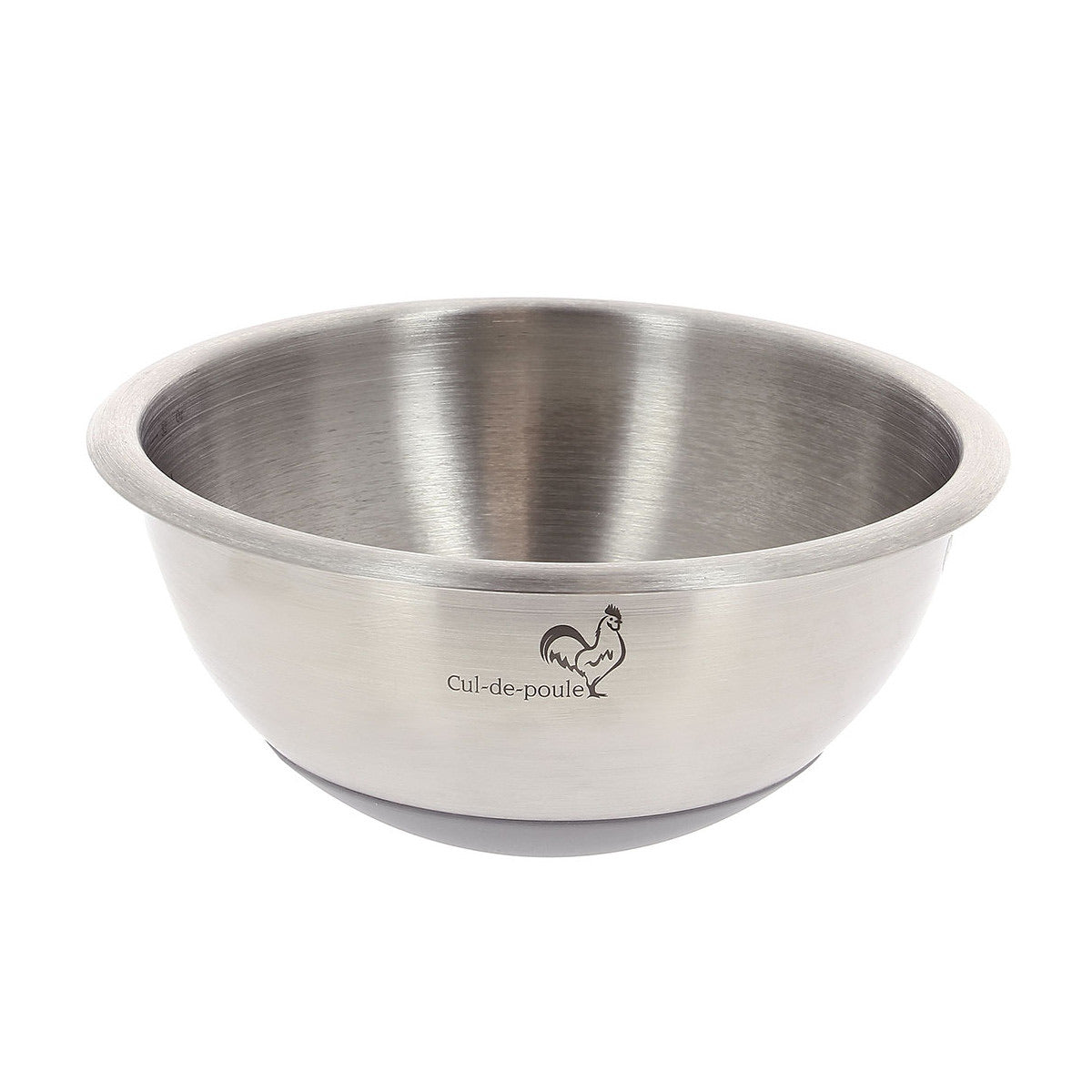 Bassine « Cul-de-Poule » Inox (fond silicone) - De Buyer