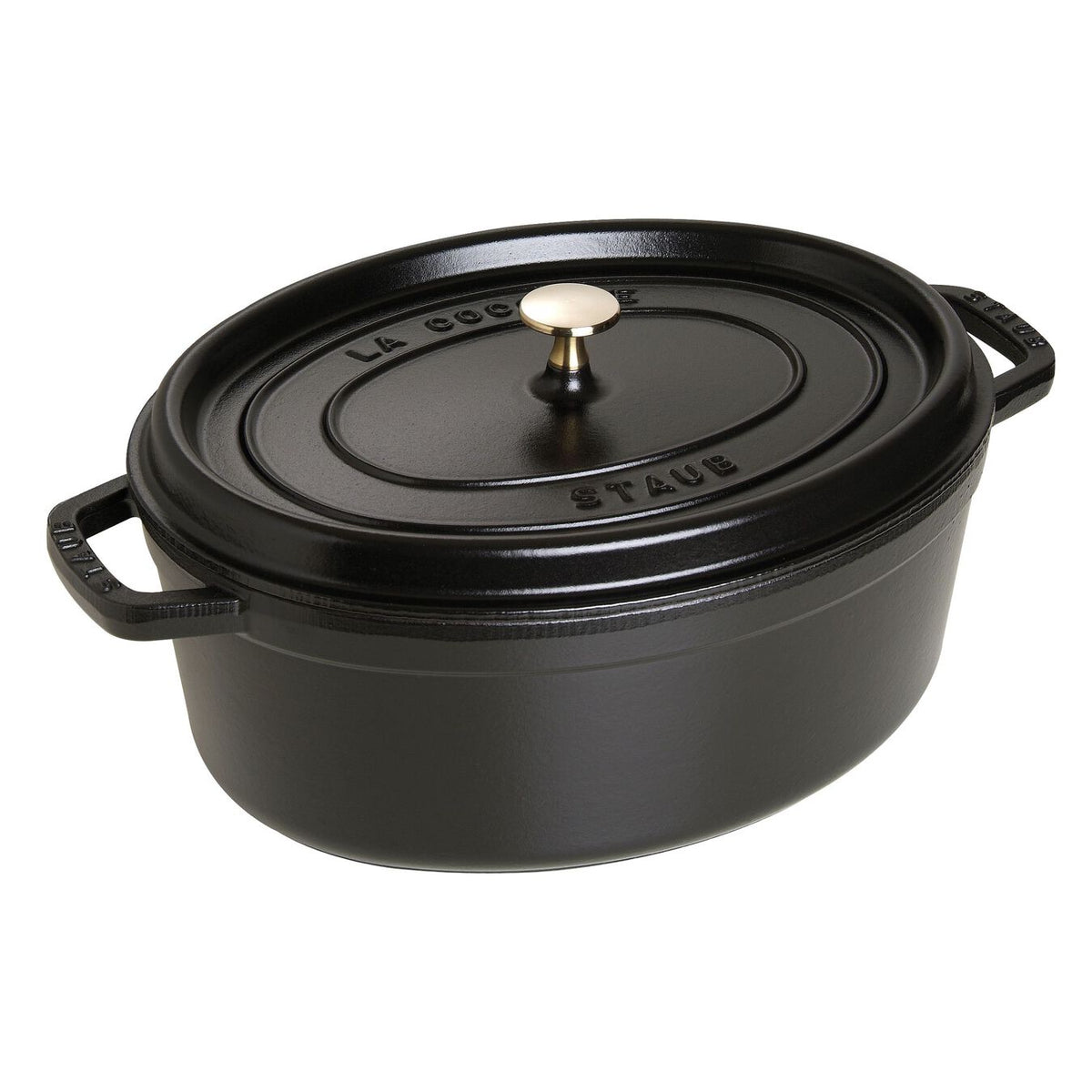 Cocotte Fonte Ovale Noir Mat - Staub