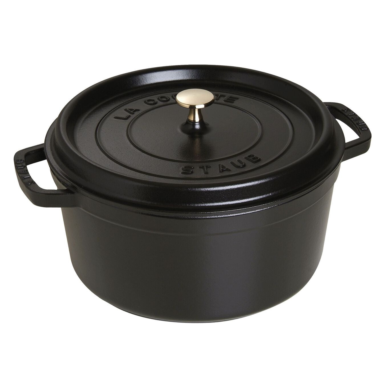 Cocotte Fonte Ronde Noir Mat - Staub