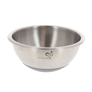 Bassine « Cul-de-Poule » Inox (fond silicone) - De Buyer